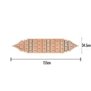 Palestine Embroidery Inspired Pattern Hessian Table Runner