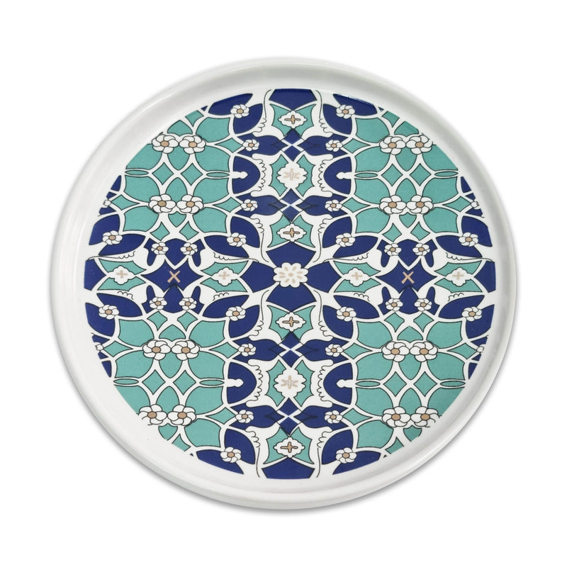 Ottoman Style Ceramic Mug, Spoon & Dish Set - Design 2