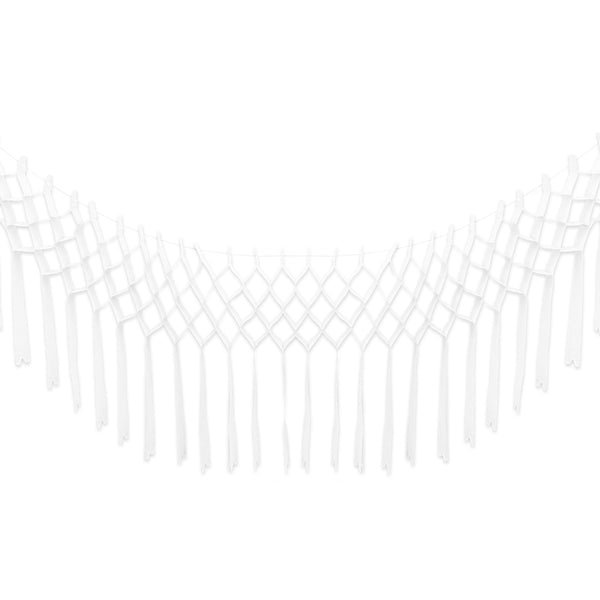 White Paper Hanging Garland Eid Party Decoration - 3 Metre