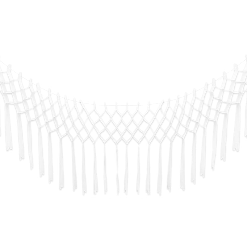 White Paper Hanging Garland Eid Party Decoration - 3 Metre