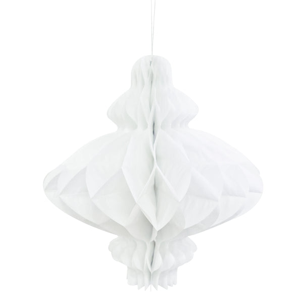 White Paper Hanging Honeycomb Lanterns Eid Party Decoration