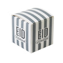 Grey & White Eid Mubarak Gift Favour Boxes  12 Pack