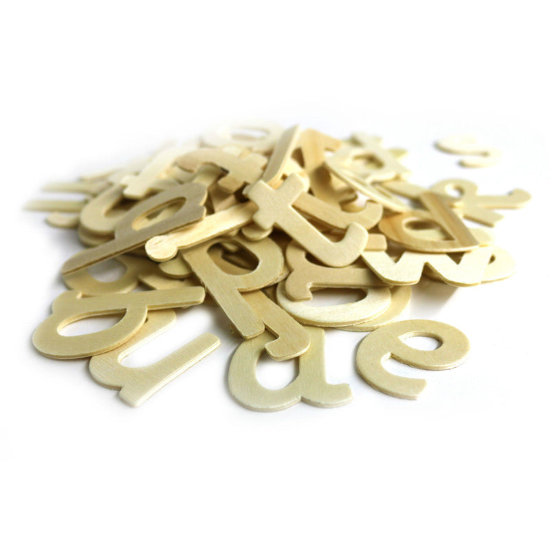 Natural Wooden Eid Arts & Crafts Alphabet Lowercase Letters