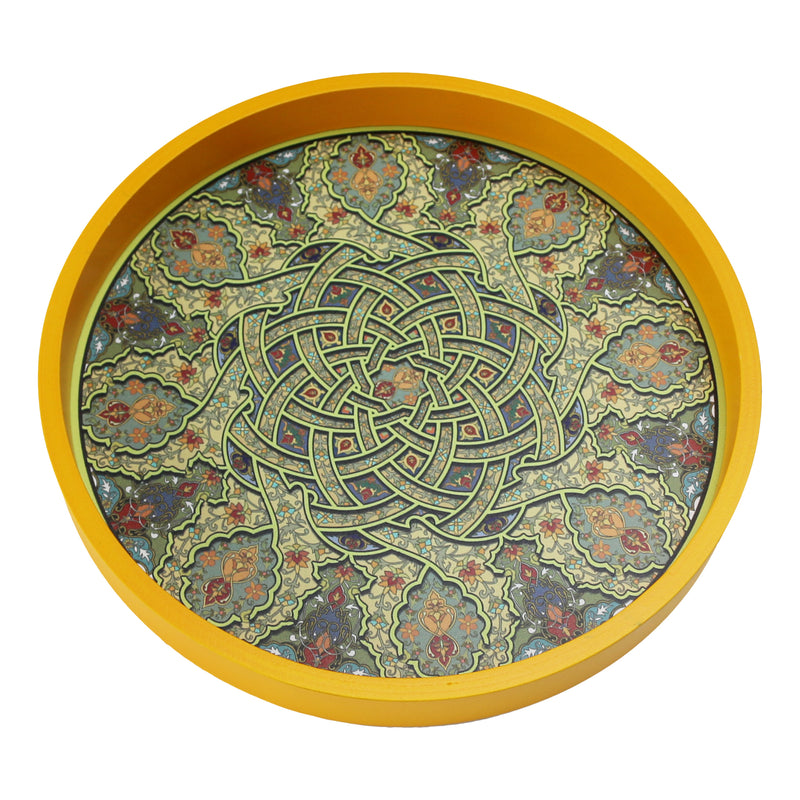 Wooden Twin Section Eid & Ramadan Food Serving Tray