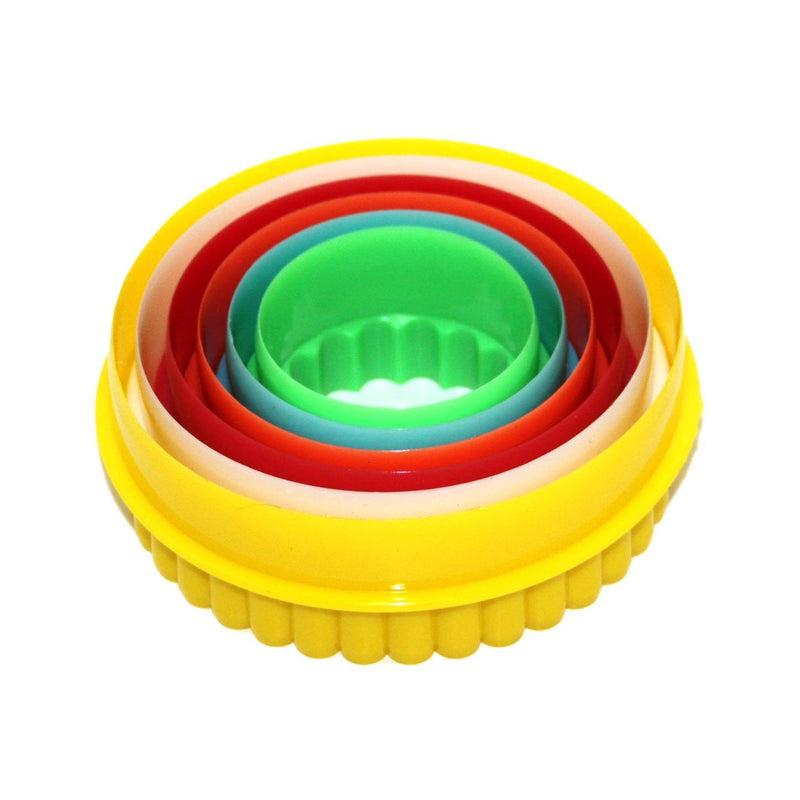 Pack of 6 Assorted Size Round Eid Baking Cookie Cutters