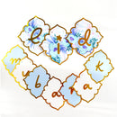 Multicolour Floral 'Eid Mubarak' Card Bunting - 2m
