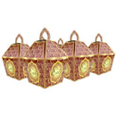 Eid Mubarak/Ramadan Gift & Treat Celebration Boxes - Gold & Maroon Heart Design Box 12