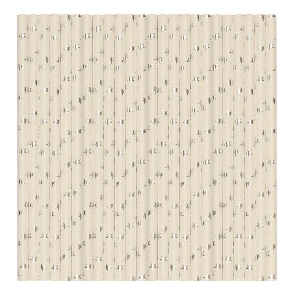 Stars Pastel Paper Party Straws