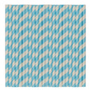 Pastel Cyan Stripe Paper Party Straws