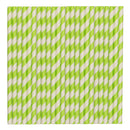 Pastel Green Stripe Paper Party Straws