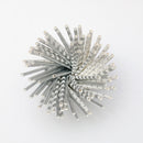 White & Silver Metallic Stripe Paper Party Straws