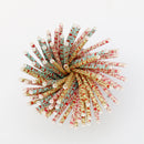 Cyan Flower Pastel Paper Party Straws