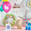 Multicolour Ramadan Mubarak Mosque & Moon Balloons (12 Pack)
